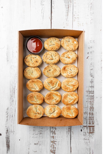 Beef pies w/ Tomato Relish
